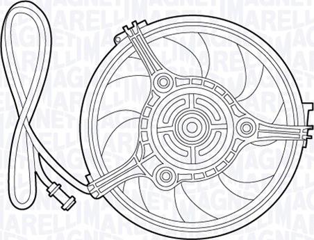 Magneti Marelli 069422528010 - Ventilateur, refroidissement du moteur cwaw.fr