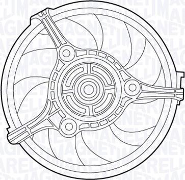 Magneti Marelli 069422527010 - Ventilateur, refroidissement du moteur cwaw.fr