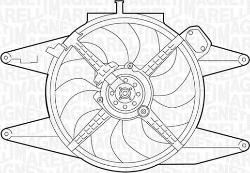 Magneti Marelli 069422041010 - Ventilateur, refroidissement du moteur cwaw.fr