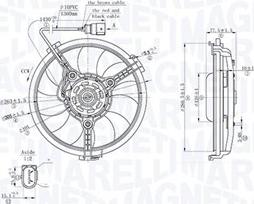 Magneti Marelli 069422881010 - Ventilateur, refroidissement du moteur cwaw.fr