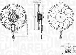 Magneti Marelli 069422882010 - Ventilateur, refroidissement du moteur cwaw.fr