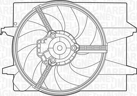 Magneti Marelli 069422395010 - Ventilateur, refroidissement du moteur cwaw.fr