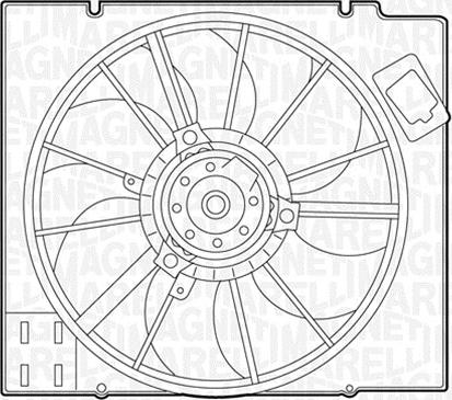 Magneti Marelli 069422351010 - Ventilateur, refroidissement du moteur cwaw.fr