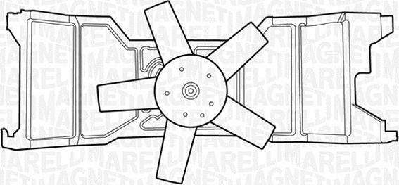 Magneti Marelli 069422309010 - Ventilateur, refroidissement du moteur cwaw.fr