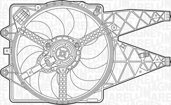 Magneti Marelli 069422238010 - Ventilateur, refroidissement du moteur cwaw.fr