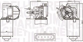 Magneti Marelli 064375400010 - Moteur d'essuie-glace cwaw.fr