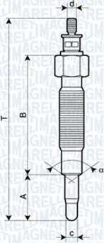 Magneti Marelli 062900037304 - Bougie de préchauffage cwaw.fr