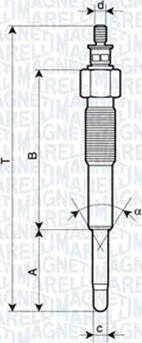 Magneti Marelli 060900470606 - Bougie de préchauffage cwaw.fr