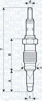 Magneti Marelli 060900590606 - Bougie de préchauffage cwaw.fr