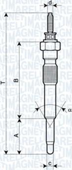 Magneti Marelli 060900560606 - Bougie de préchauffage cwaw.fr