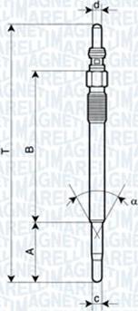 Magneti Marelli 060900640606 - Bougie de préchauffage cwaw.fr