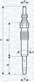 Magneti Marelli 060900680606 - Bougie de préchauffage cwaw.fr