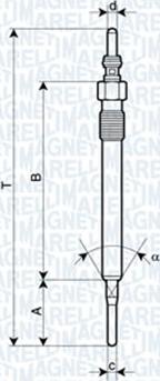 Magneti Marelli 060900620606 - Bougie de préchauffage cwaw.fr