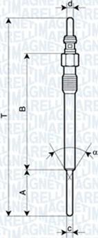 Magneti Marelli 060900670606 - Bougie de préchauffage cwaw.fr