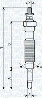 Magneti Marelli 060900050606 - Bougie de préchauffage cwaw.fr