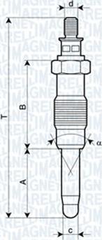 Magneti Marelli 062900010304 - Bougie de préchauffage cwaw.fr