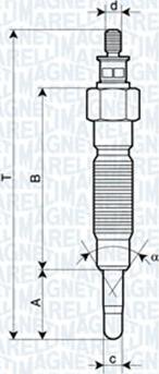 Magneti Marelli 060900190606 - Bougie de préchauffage cwaw.fr