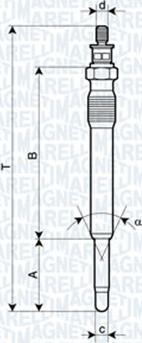 Magneti Marelli 060900130606 - Bougie de préchauffage cwaw.fr