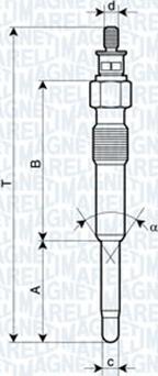 Magneti Marelli 062900007304 - Bougie de préchauffage cwaw.fr