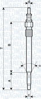 Magneti Marelli 060900340606 - Bougie de préchauffage cwaw.fr