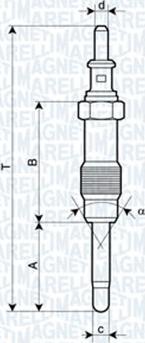 Magneti Marelli 060900330606 - Bougie de préchauffage cwaw.fr