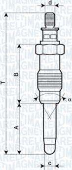 Magneti Marelli 062587001304 - Bougie de préchauffage cwaw.fr