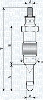 Magneti Marelli 060900290606 - Bougie de préchauffage cwaw.fr