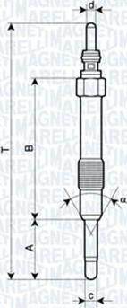 Magneti Marelli 060900760606 - Bougie de préchauffage cwaw.fr