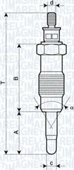 Magneti Marelli 060900700606 - Bougie de préchauffage cwaw.fr