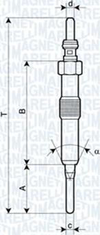 Magneti Marelli 060900780606 - Bougie de préchauffage cwaw.fr