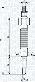 Magneti Marelli 060900770606 - Bougie de préchauffage cwaw.fr