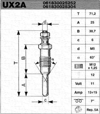 Magneti Marelli 061830025304 - Bougie de préchauffage cwaw.fr