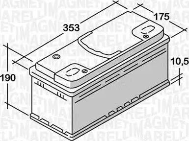 Magneti Marelli 068092076010 - Batterie de démarrage cwaw.fr