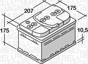 Magneti Marelli 068044042030 - Batterie de démarrage cwaw.fr