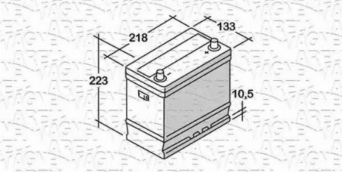 Magneti Marelli 068045033010 - Batterie de démarrage cwaw.fr