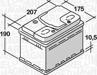 Magneti Marelli 068050045010 - Batterie de démarrage cwaw.fr