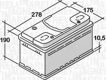 Magneti Marelli 068074068010 - Batterie de démarrage cwaw.fr