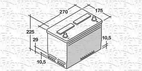 Magneti Marelli 068070054010 - Batterie de démarrage cwaw.fr