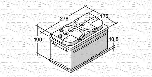 Magneti Marelli 068077073010 - Batterie de démarrage cwaw.fr