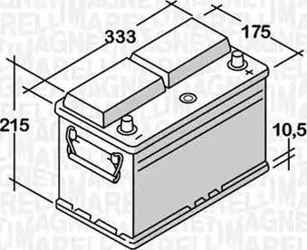 Magneti Marelli 068100072010 - Batterie de démarrage cwaw.fr