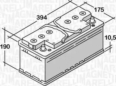 Magneti Marelli 068110095010 - Batterie de démarrage cwaw.fr