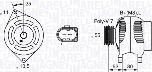 Magneti Marelli 063535250200 - Alternateur cwaw.fr