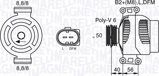 Magneti Marelli 063536250020 - Alternateur cwaw.fr