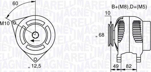 Magneti Marelli 063533155000 - Alternateur cwaw.fr