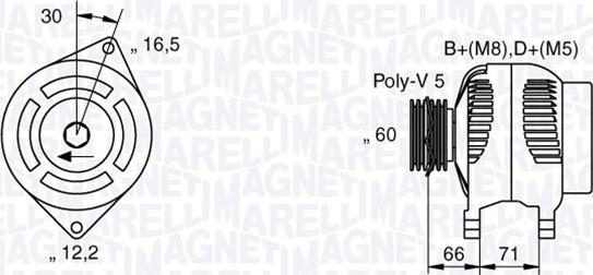 Magneti Marelli 063533250580 - Alternateur cwaw.fr