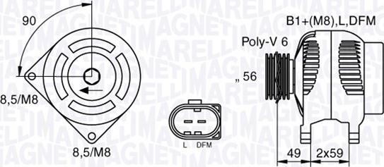 Magneti Marelli 063533250010 - Alternateur cwaw.fr