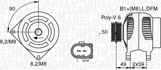 Magneti Marelli 063533250130 - Alternateur cwaw.fr