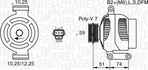 Magneti Marelli 063533251000 - Alternateur cwaw.fr