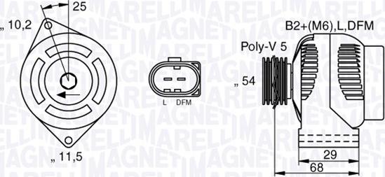 Magneti Marelli 063532250200 - Alternateur cwaw.fr