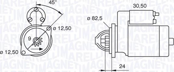 Magneti Marelli 063521090120 - Démarreur cwaw.fr